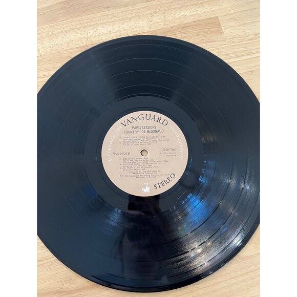 Country Joe McDonald "Paris Sessions" Vinyl Record Album 1973 VSD-79328-B - Picture 6 of 6